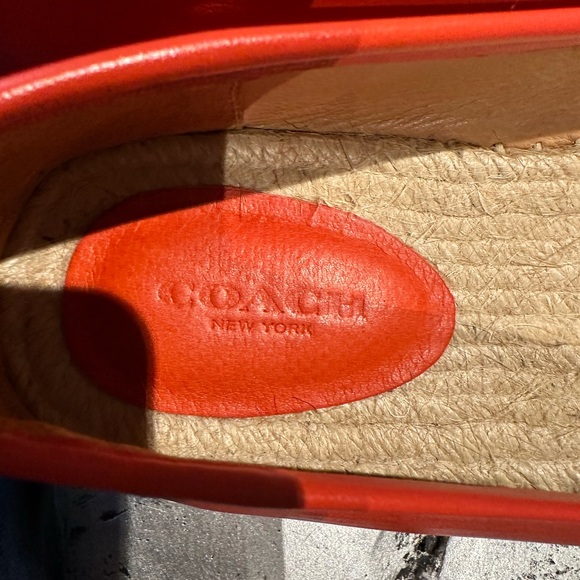 Coral acoach Learher Espadrillles🧡❤️ - Picture 5 of 7